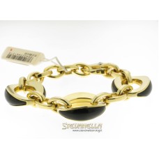 CHIMENTO bracciale Luna in oro giallo 18kt onice e diamante referenza 82144516 